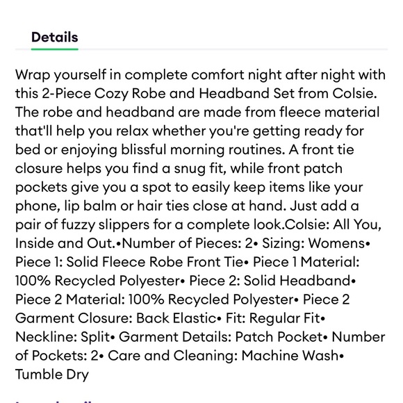 Colsie by Target Women's 2pc Hoodie Robe and Headband Set - Hot Pink NEW - Picture 7 of 8